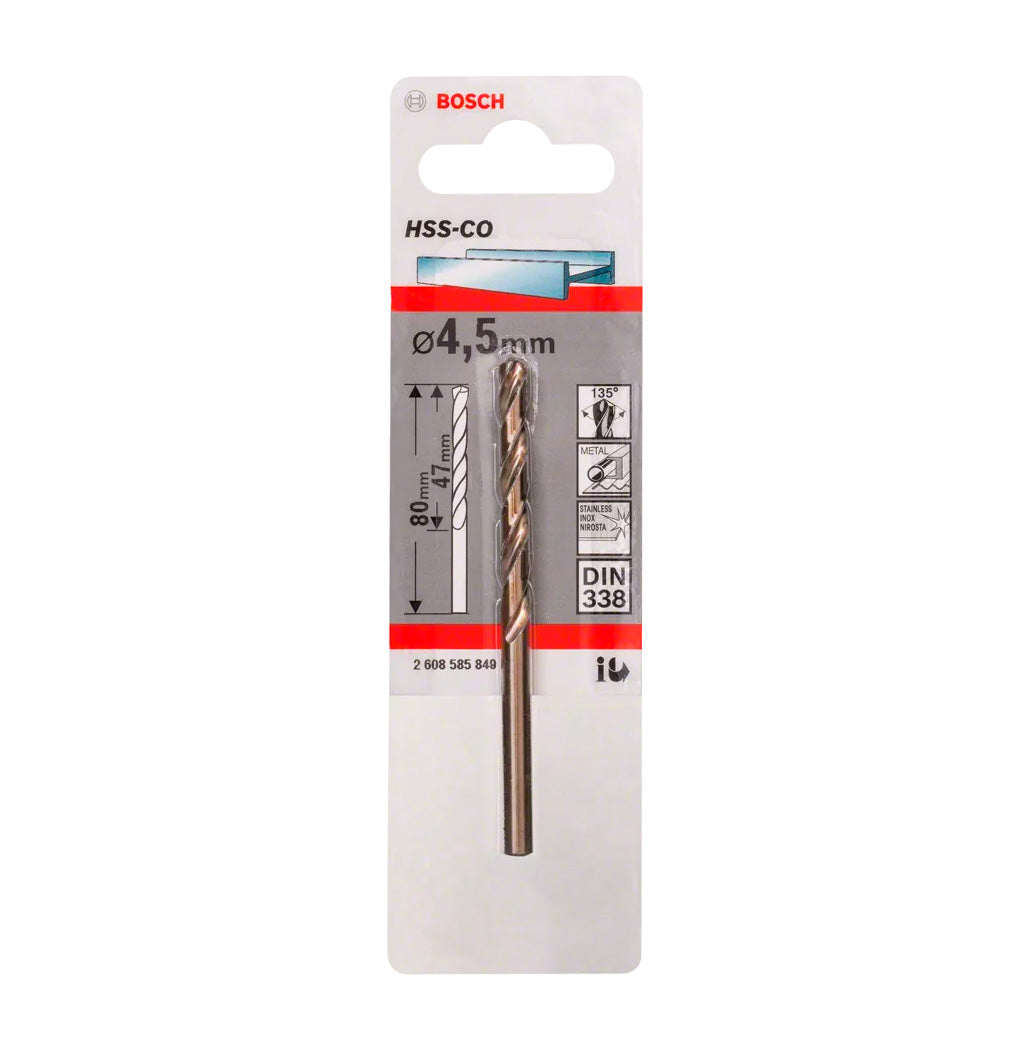 Broca de Cobalto HSS-Co DIN338 Bosch
