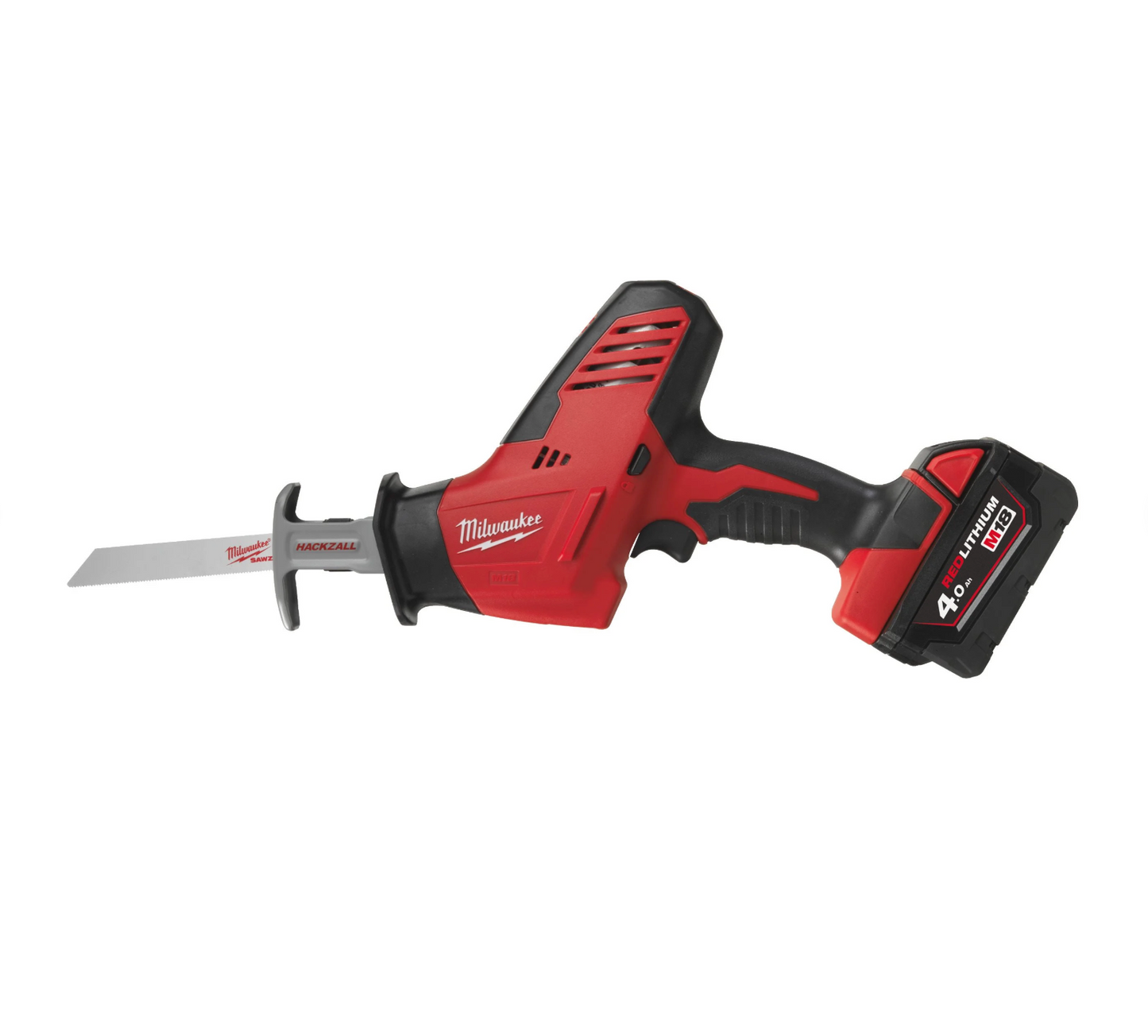 Sierra de Sable M18 con 2 batería 4Ah + cargador + bolsa Milwaukee C18 HZ-402B