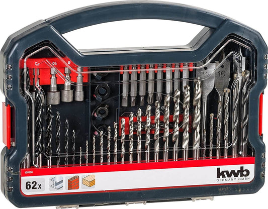 Juego de Brocas y Puntas 62 piezas KWB 109106  - 1