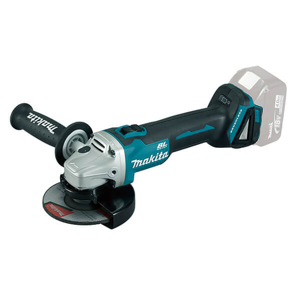 Miniamoladora 18V con 2 baterias 5Ah + Cargador + Maletín Makita DGA504RTJ