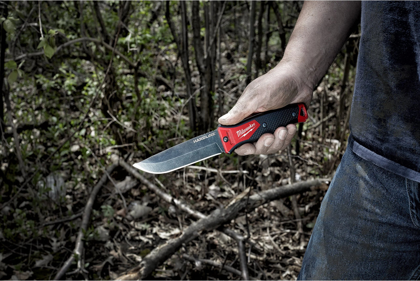 Cuchillo de hoja de acero AUS-8 fija 127mm Milwaukee