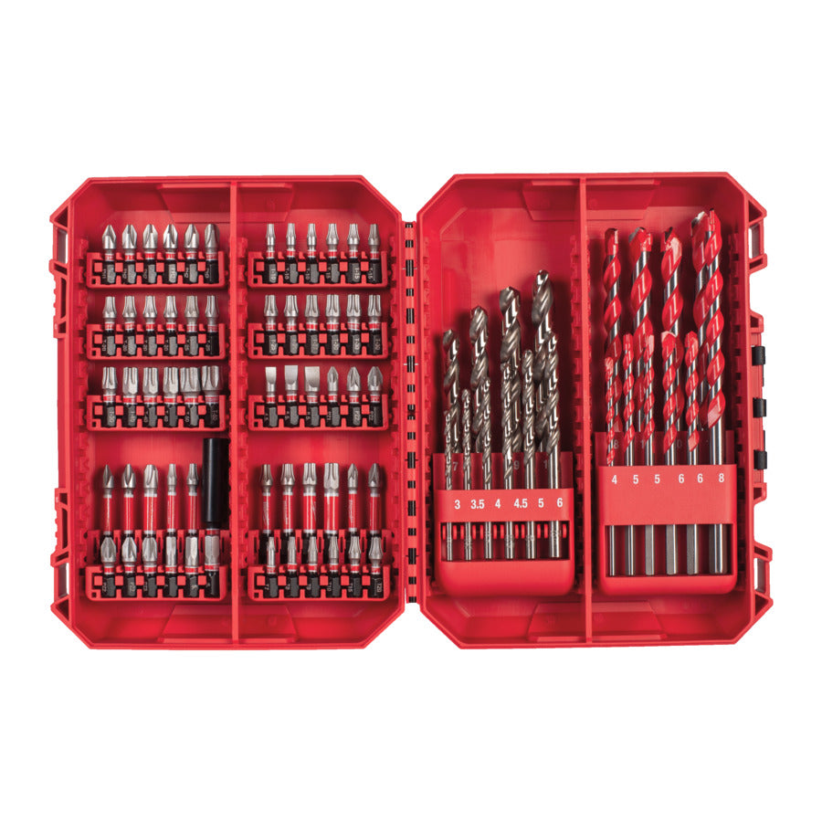 Estuche 80 piezas SHOCKWAVE Impact Duty Milwaukee