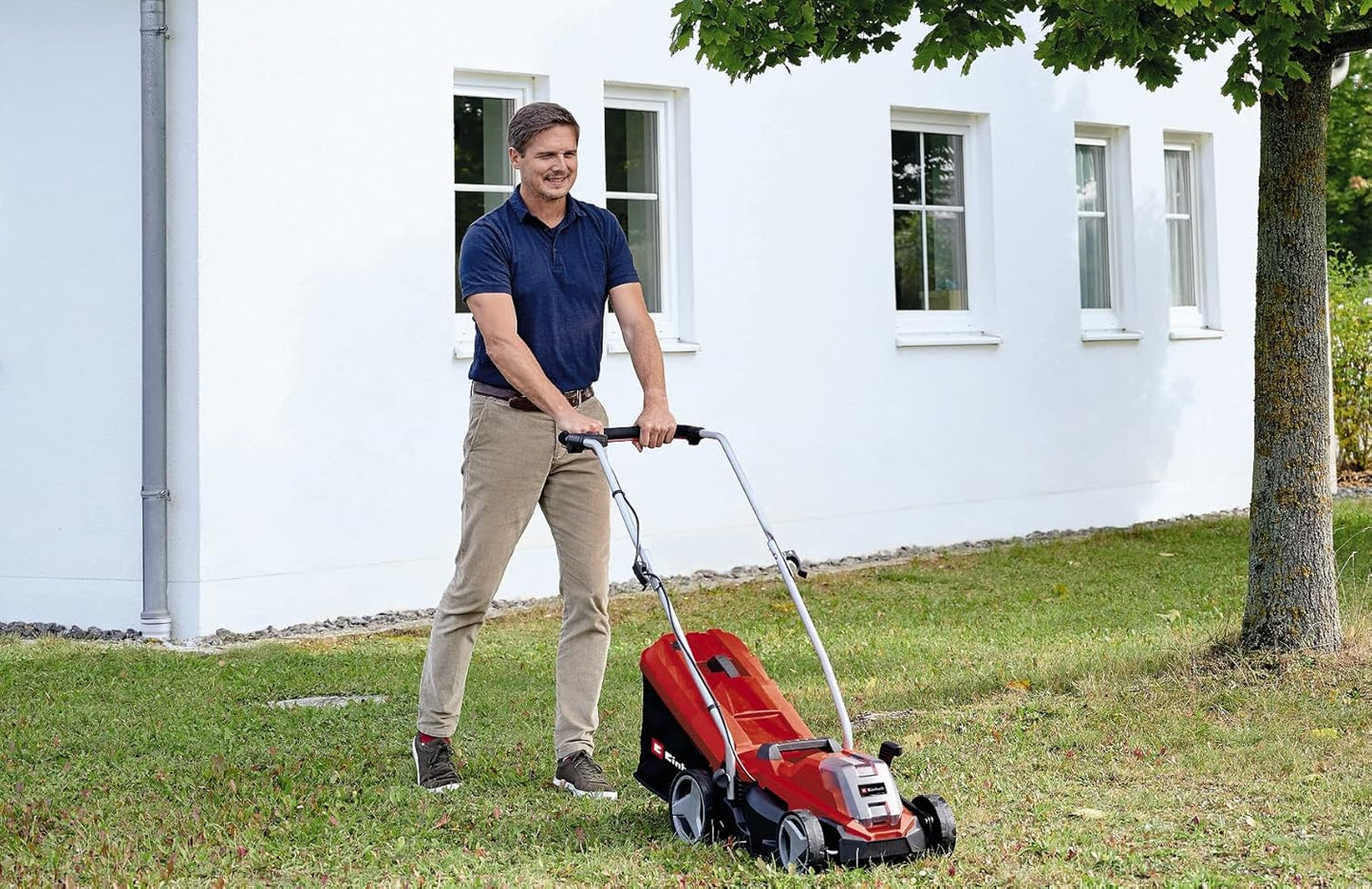 Cortacésped con batería y cargador 18V GE-CM 18/33 Li Einhell