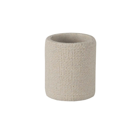 Portacepillos de Poliresina con Textura Ø 7,5 × 9 cm Andrea House