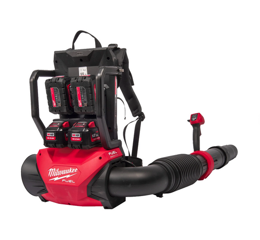 Soplador de mochila M18 Fuel + 4bat + Cargador Multipuerto Milwaukee M18 F2BPB-124