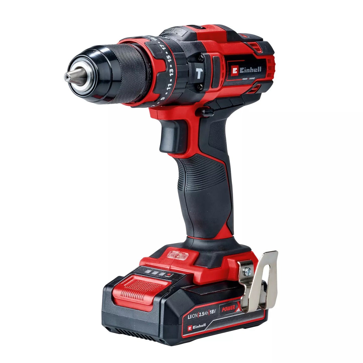 Taladro percutor a batería 18V con 1bat 2,5Ah y cargador TE-CD 18/44 Li-i Einhell
