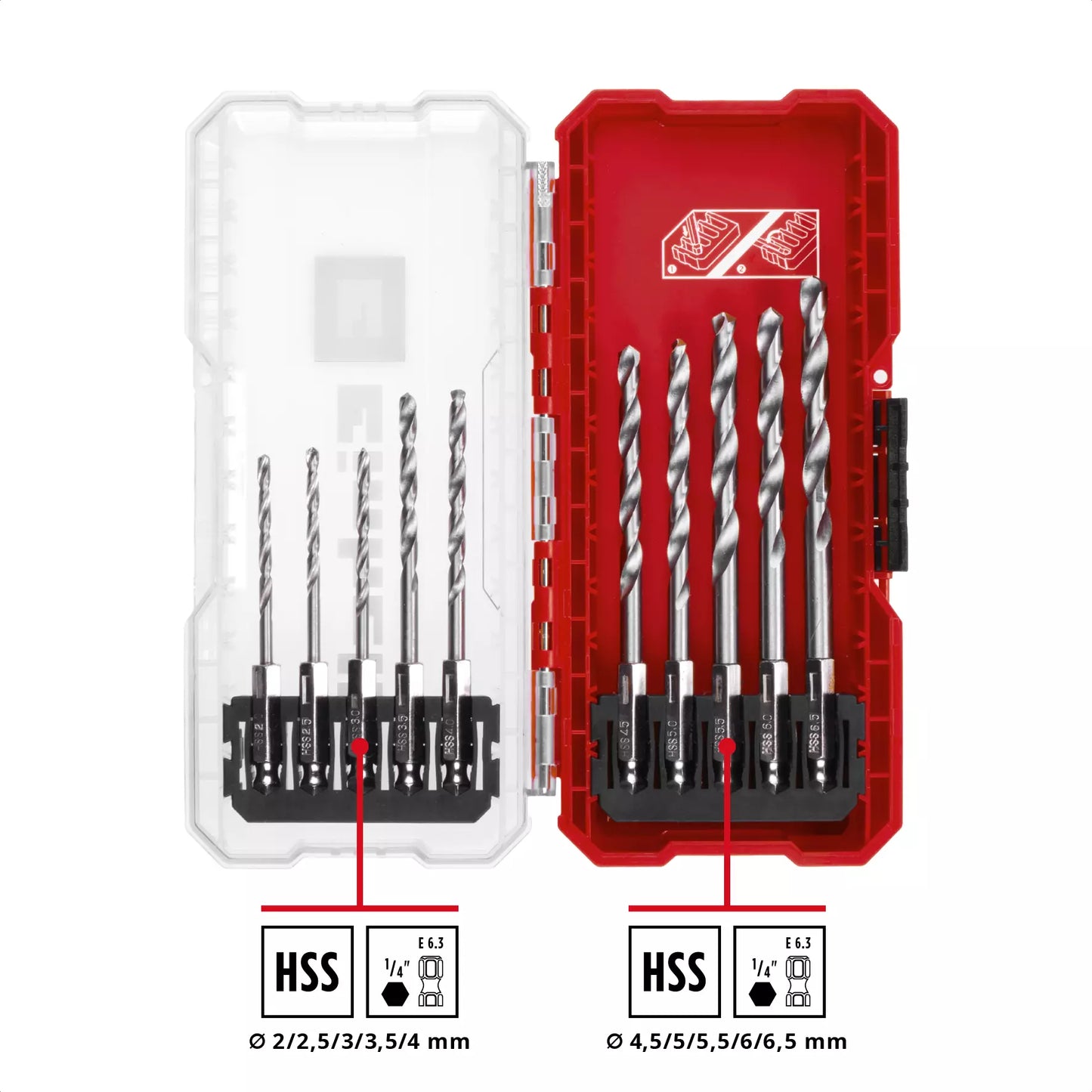 Juego de brocas para metal S-CASE LS 10pcs Einhell 49108723