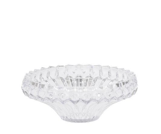 Frutero clásico de cristal tallado Ø31x12cm Andrea House