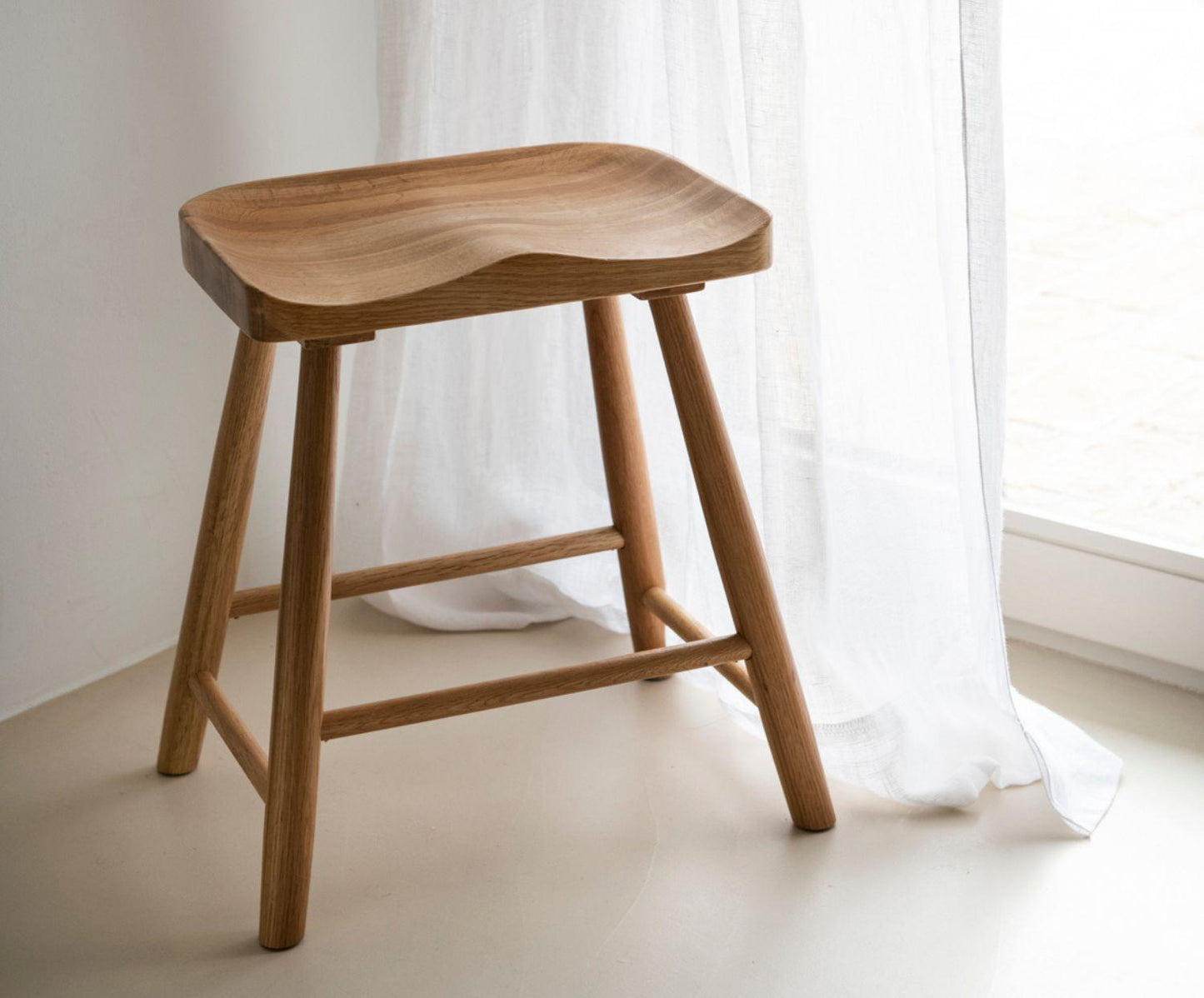 Taburete de madera roble Andrea House