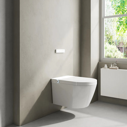 Inodoro Japonés con Smart Cleaning Mizubath Rada Suspendido Blanco