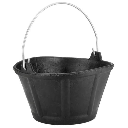 Cubo de caucho italino 10L con asa metálica Bellota BKC10BM