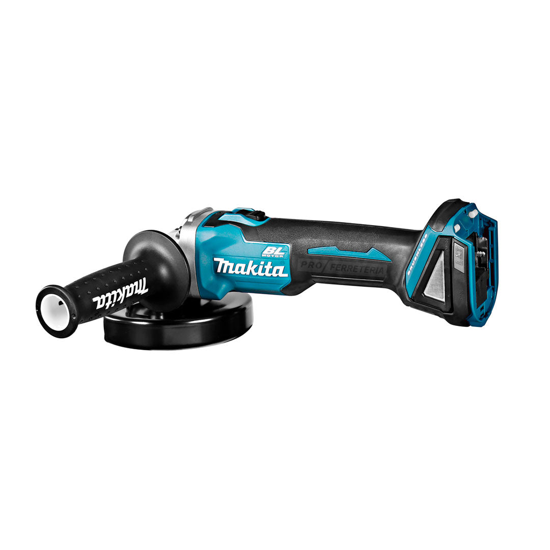Miniamoladora 18V con 2 baterias 5Ah + Cargador + Maletín Makita DGA504RTJ