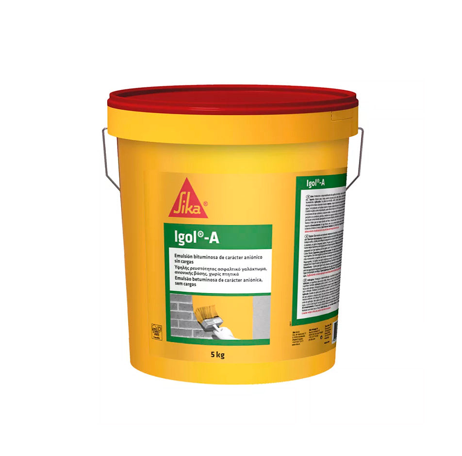 Emulsión bituminosa para imprimación de cimientos Igol-A 5kg Sika
