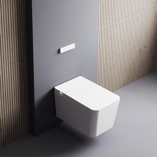 Inodoro Japonés con Smart Cleaning Mizubath Isla Suspendido Blanco