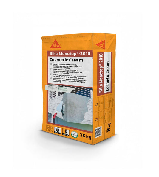 Mortero de reparación cosmético 25kg Sika MonoTop-2010 Cosmetic Cream